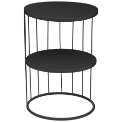 atmosphera Mesas Bajas Y Auxiliares|Estilo Contemporaneo>Mesa Auxiliar Kobu Negra 36x52Cm