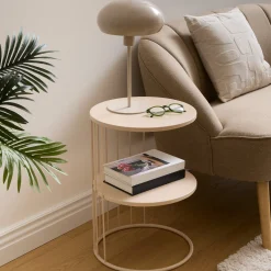 atmosphera Mesas Bajas Y Auxiliares>Mesa auxiliar KOBU Taupe