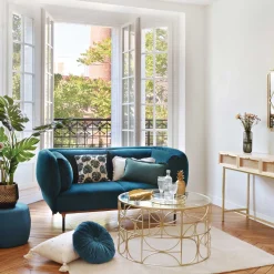 atmosphera Mesas Bajas Y Auxiliares|Estilo Contemporaneo>Mesa Auxiliar Metálica Dorada