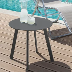 hespéride Mesas De Jardín>Mesa Auxiliar SAONA gris graphite 50cm