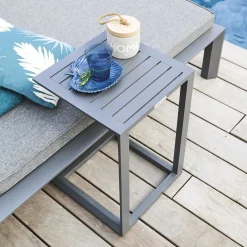 hespéride Mesas De Jardín>Mesa auxiliar ÉVASION NEW gris grafito