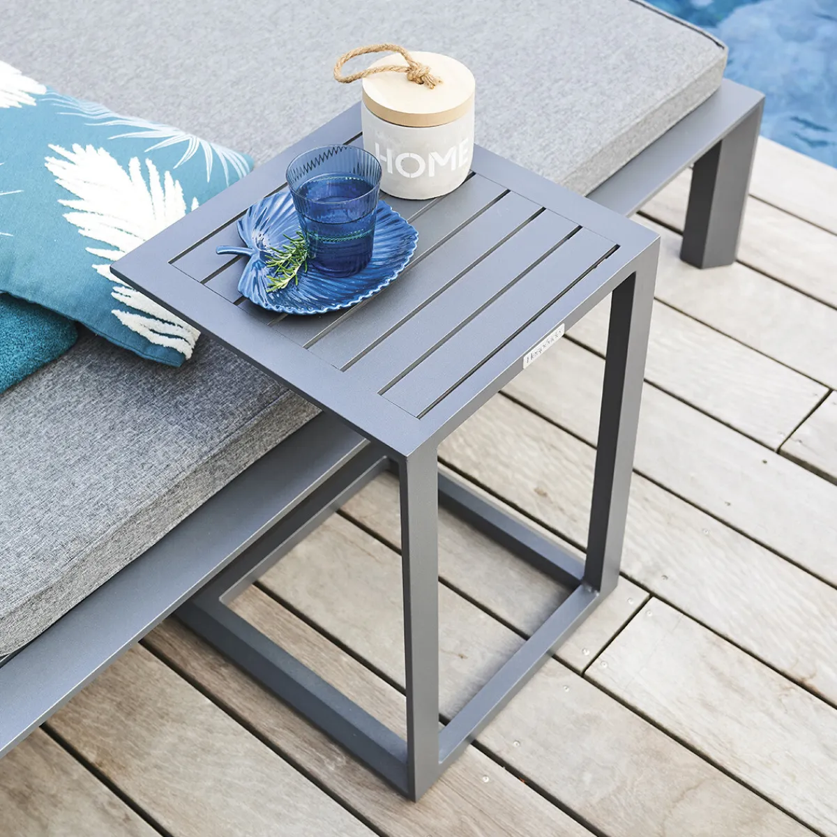 hespéride Mesas De Jardín>Mesa auxiliar ÉVASION NEW gris grafito