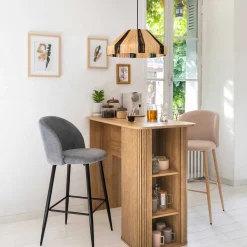 atmosphera Mesas Bajas Y Auxiliares|Estilo Contemporaneo>Mesa De Bar Colva Beige MDF