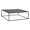 atmosphera Mesas Bajas Y Auxiliares|Estilo Industrial>Mesa De Centro Negra De Metal 100x100x36Cm