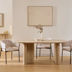 atmosphera Mesas Para Comer>Mesa de comedor ANAYA beige de mdf
