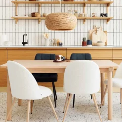 atmosphera Mesas Para Comer>Mesa de comedor ARDEN beige de mdf