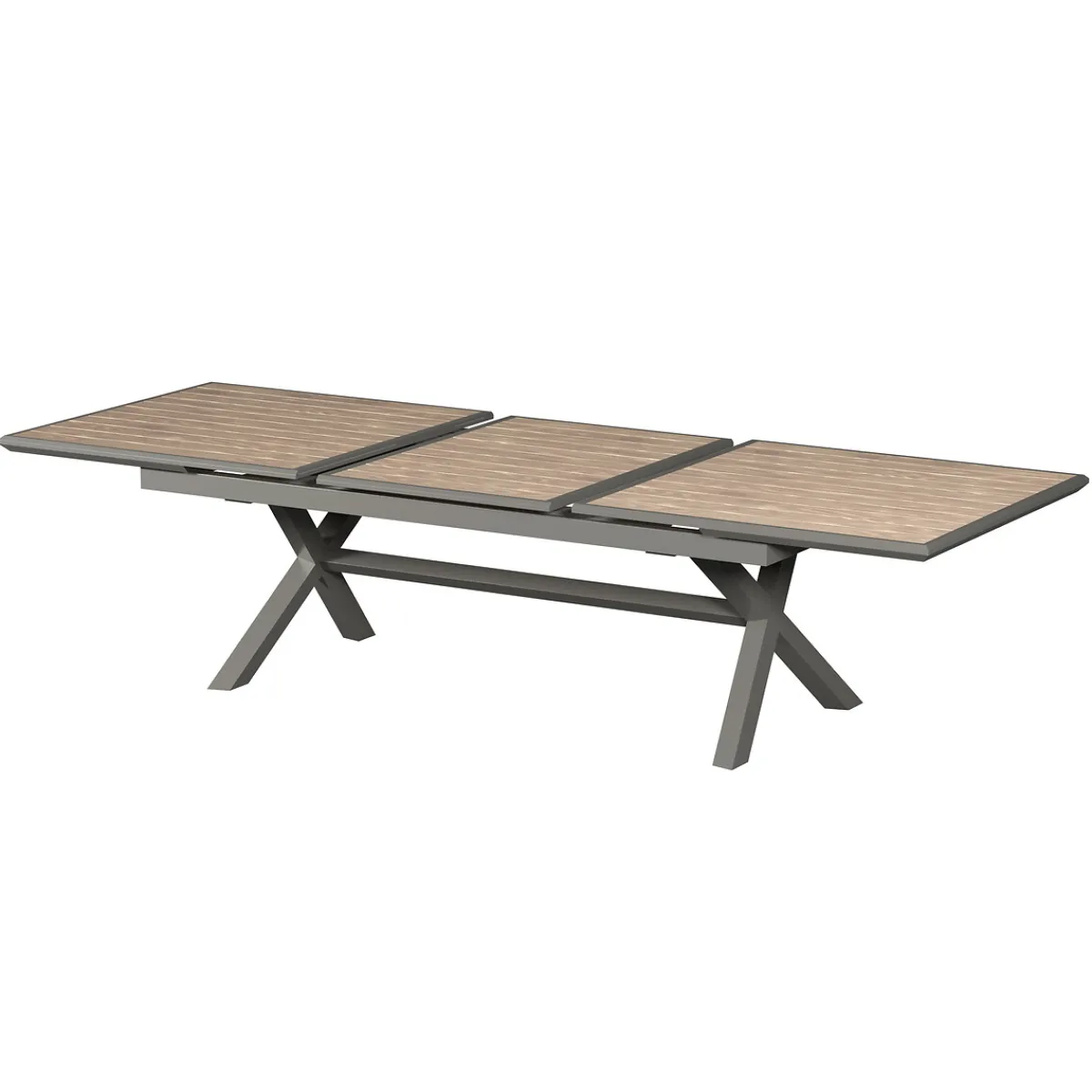 hespéride Mesas De Jardín>Mesa extensible AXIOME praline y honey 250-330cm