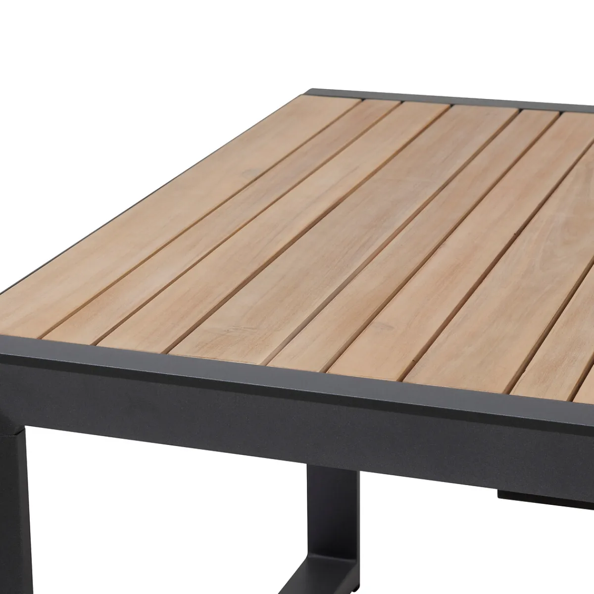 hespéride Mesas De Jardín>Mesa extensible CORVO de aluminio y madera acacia