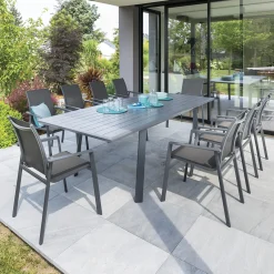 hespéride Mesas De Jardín>Mesa extensible PAVANE gris graphite 170-264cm