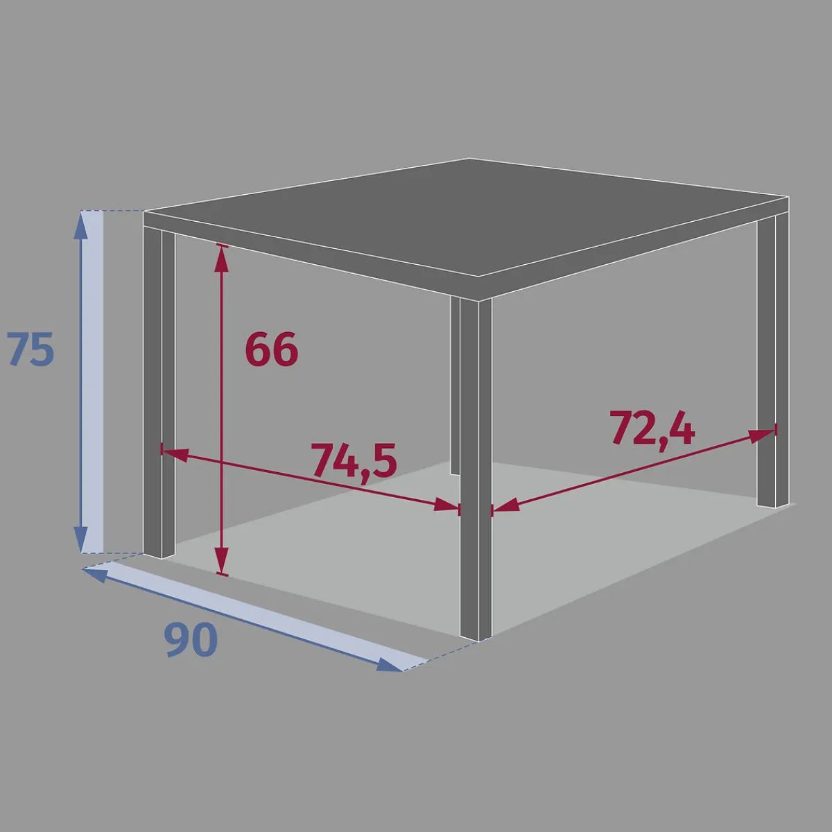 hespéride Mesas De Jardín>Mesa extensible PIAZZA argile 90-180cm