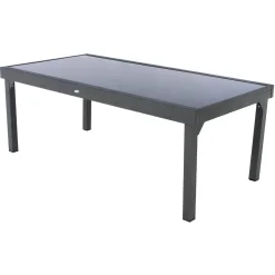 hespéride Mesas De Jardín>Mesa extensible PIAZZA gris graphite 200-320cm