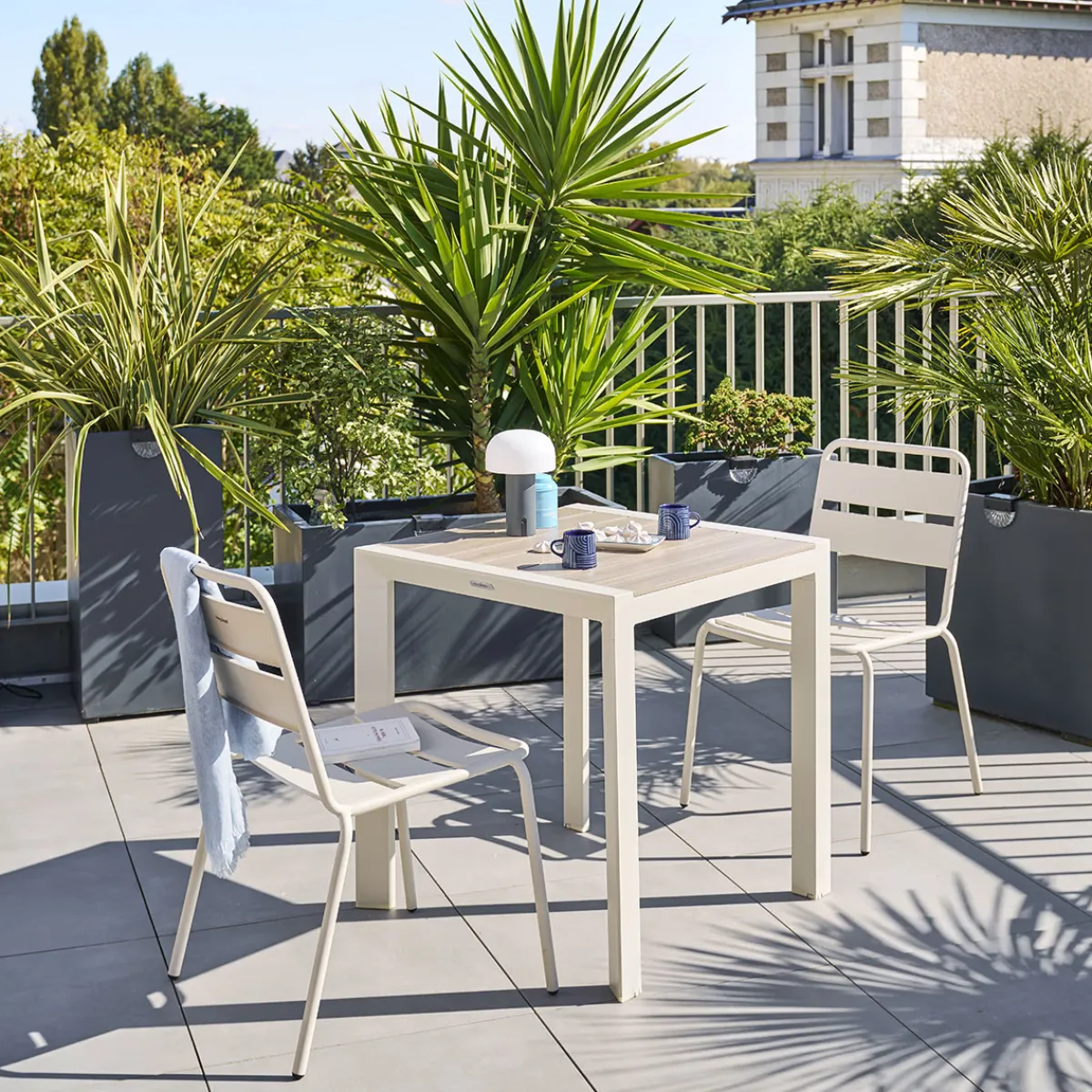 hespéride Mesas De Jardín>Mesa fija ÉVASION lin y argile