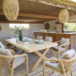 hespéride Mesas De Jardín>Mesa fija XENIA de aadera acacia