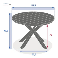 hespéride Mesas De Jardín><noscript><img width=