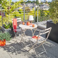 hespéride Mesas De Jardín>Mesa plegable GREENSBORO redonda argile