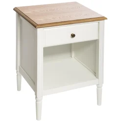 atmosphera Mesas Bajas Y Auxiliares|Estilo Rústico>Mesita De Noche Mdf C/1 Cajón 45x40x60Cm