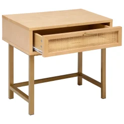 atmosphera Mesas Bajas Y Auxiliares|Estilo Oriental>Mesita De Noche Rayo Beige 45x35x50Cm