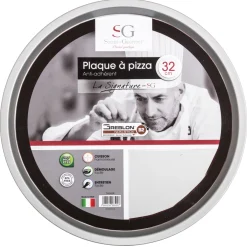 secret d'gourmet Moldes Y Otros Utensilios De Cocina>Molde Para Pizza Signature Negro 32Cm