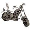 atmosphera Accesorios|Estilo Industrial>Moto decorativa IMRAN de metal plateado