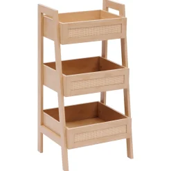 5five Muebles Con Lavabo Y Auxiliares>Mueble auxiliar wc con 3 estantes beige