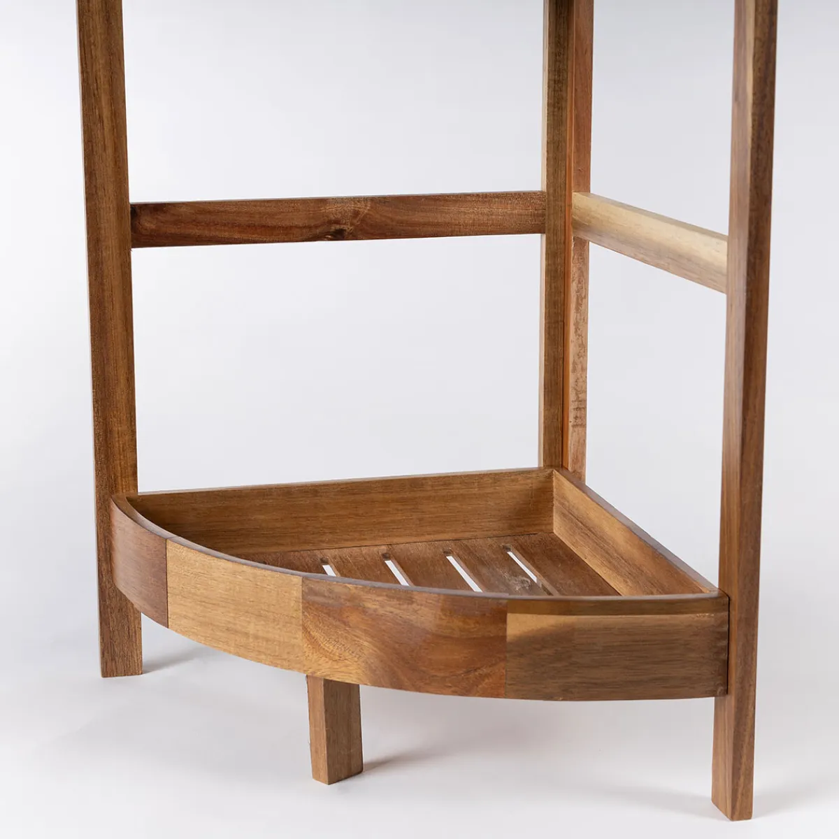 Muebles Con Lavabo Y Auxiliares>Mueble esquinero de baño con 3 estantes