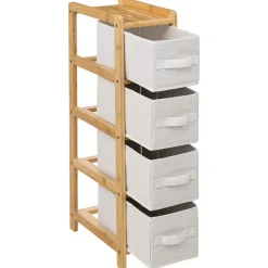 5five Muebles Con Lavabo Y Auxiliares>Mueble P/Baño C/4 Cajones 78.5x33x19Cm