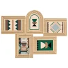 atmosphera Marcos Y Fotos>Multimarco para 5 fotos OLIVIA marrón de mdf