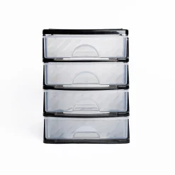 Accesorios De Almacenamiento>Organizador C/4 Cajones A4 Bajo Plástico
