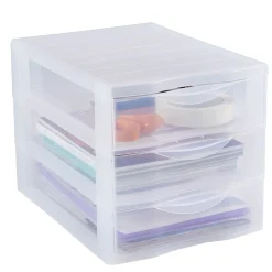 Accesorios De Almacenamiento>Organizador C/3 Cajones A4 Transparente