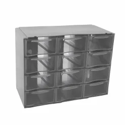 Accesorios De Almacenamiento>Organizador C/12 Cajones Gris