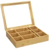 5five Cajas Y Frascos>Organizador Té Bambú C/12 Compartimentos