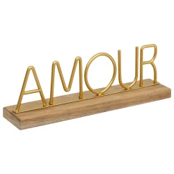 atmosphera Accesorios|Estilo Rústico>Palabra decorativa amour dorada