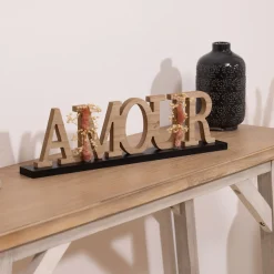 atmosphera Accesorios|Estilo Rústico>Palabra Decorativa Amour 50x5.5x13.5Cm