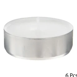 atmosphera Velas>Paquete 6 Velas Tealight Many Blancas