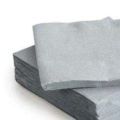 Desechables>Paquete de 30 servilletas gris 38x38Cm