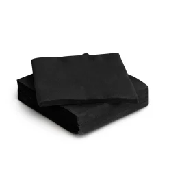Manteles, Servilletas Y Manteles Individuales>Paquete de 30 servilletas negro 38x38Cm