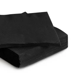 Manteles, Servilletas Y Manteles Individuales>Paquete de 30 servilletas negro 38x38Cm