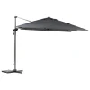 hespéride Parasol Y Bases>Parasol EQUADOR gris ardosia adonizado 3x4m