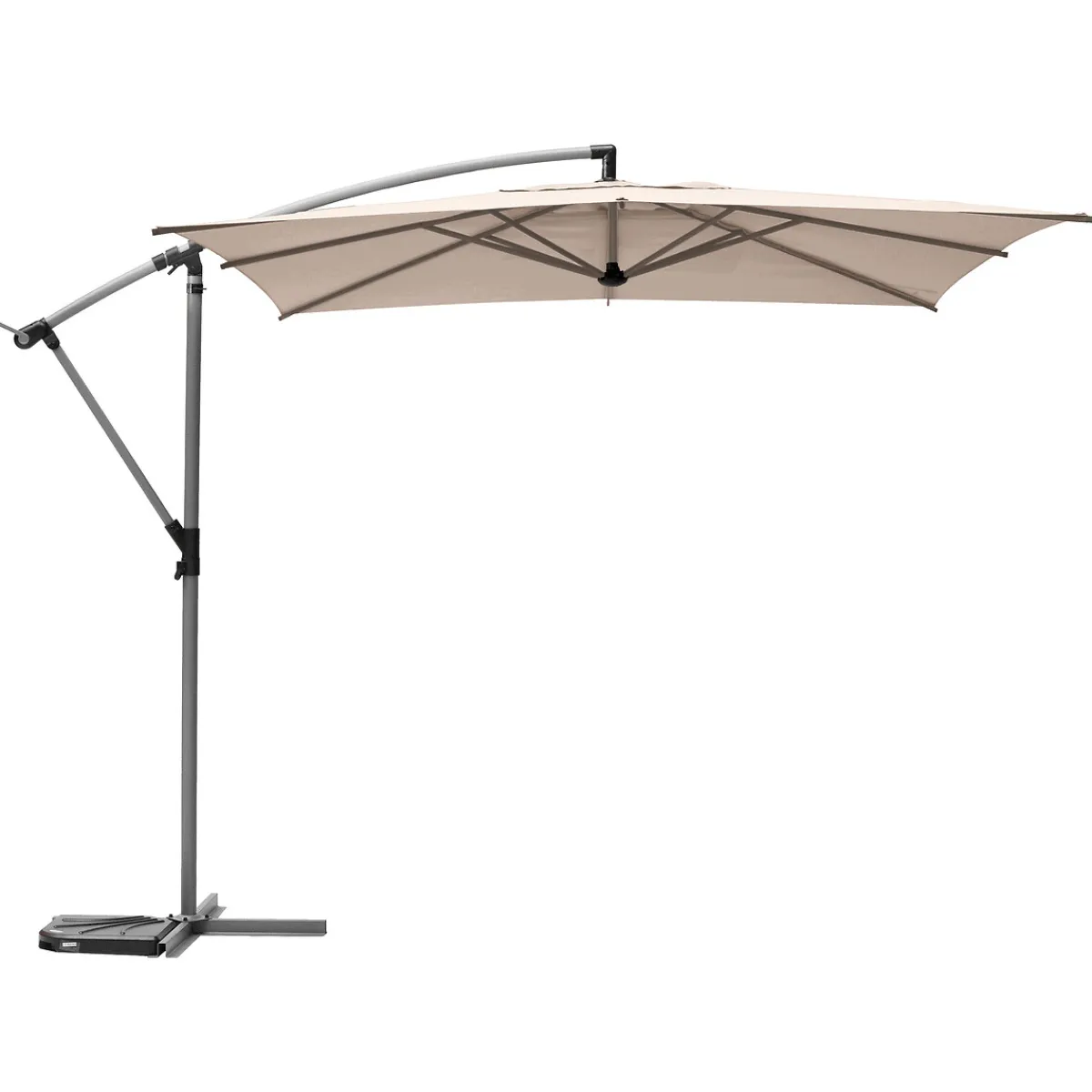 hespéride Parasol Y Bases>Parasol MANOA excéntrico beige blé 2,5x2,5m