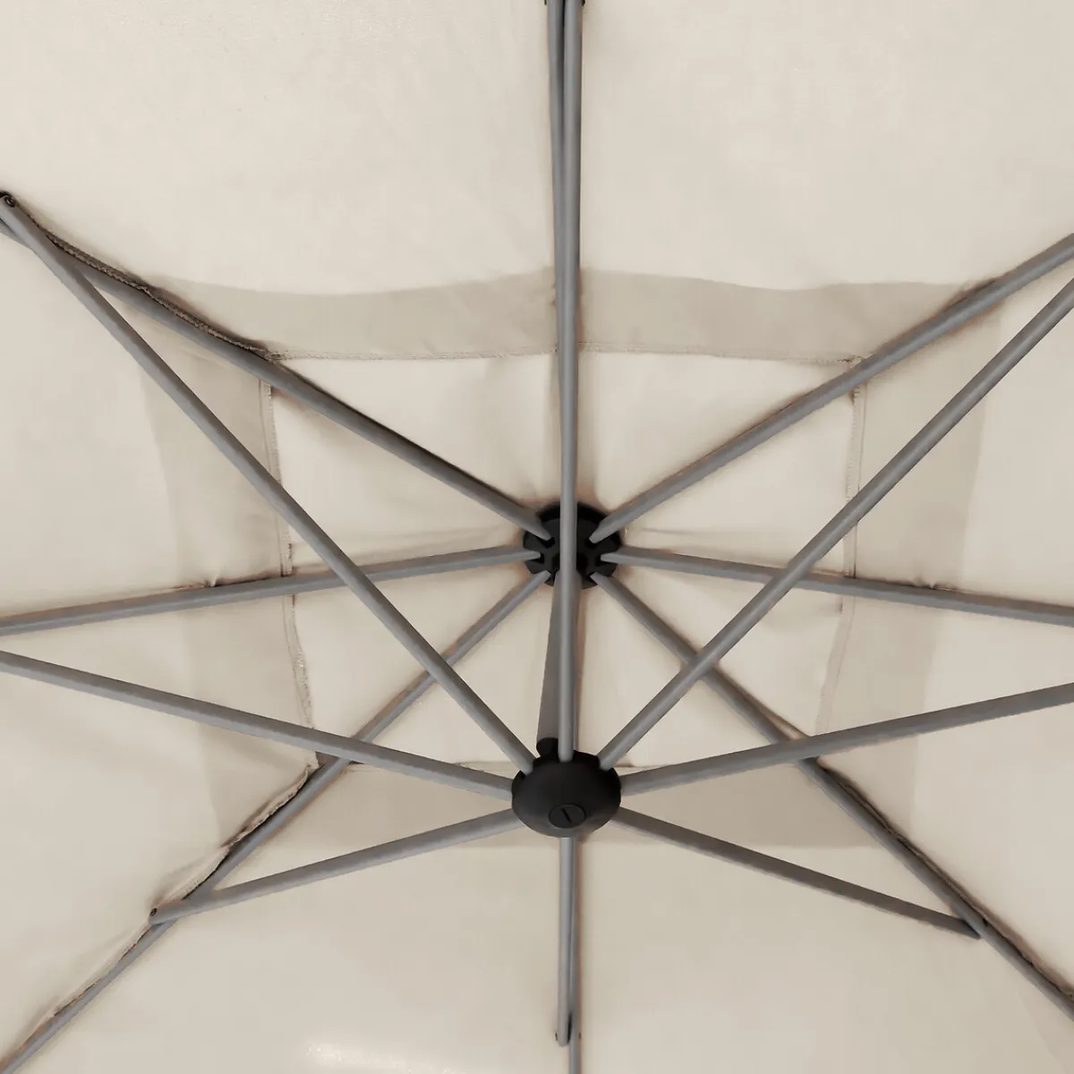 hespéride Parasol Y Bases>Parasol MANOA excéntrico beige blé 2,5x2,5m