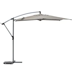 hespéride Parasol Y Bases>Parasol MANOA excéntrico gris pardo 3m