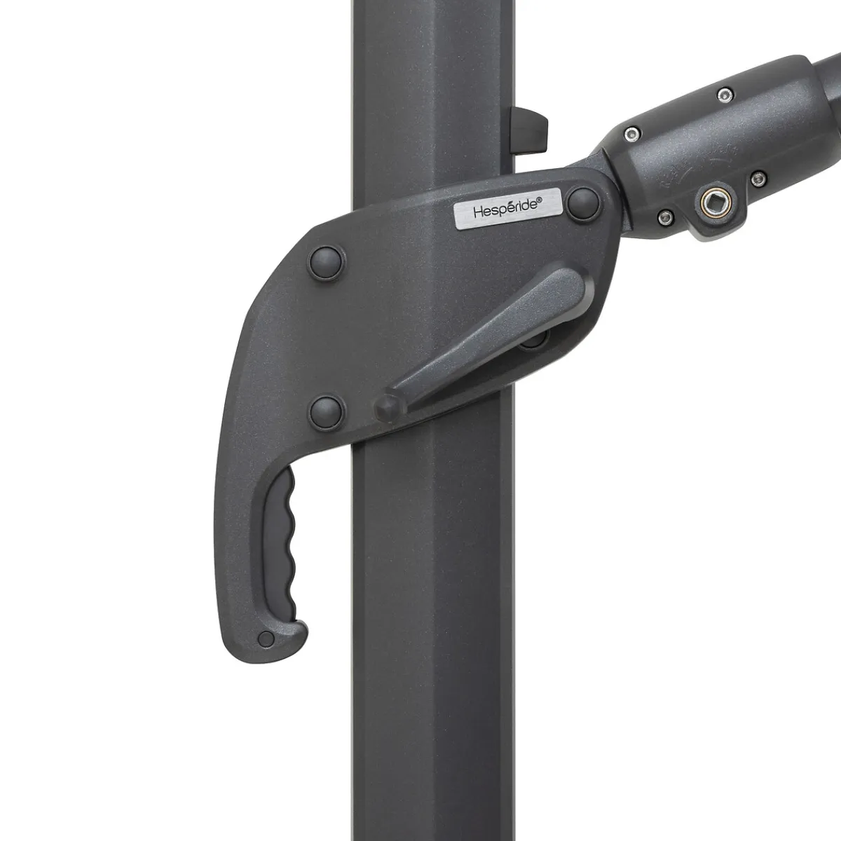 hespéride Parasol Y Bases>Parasol MELHIA color antracita 4x3m