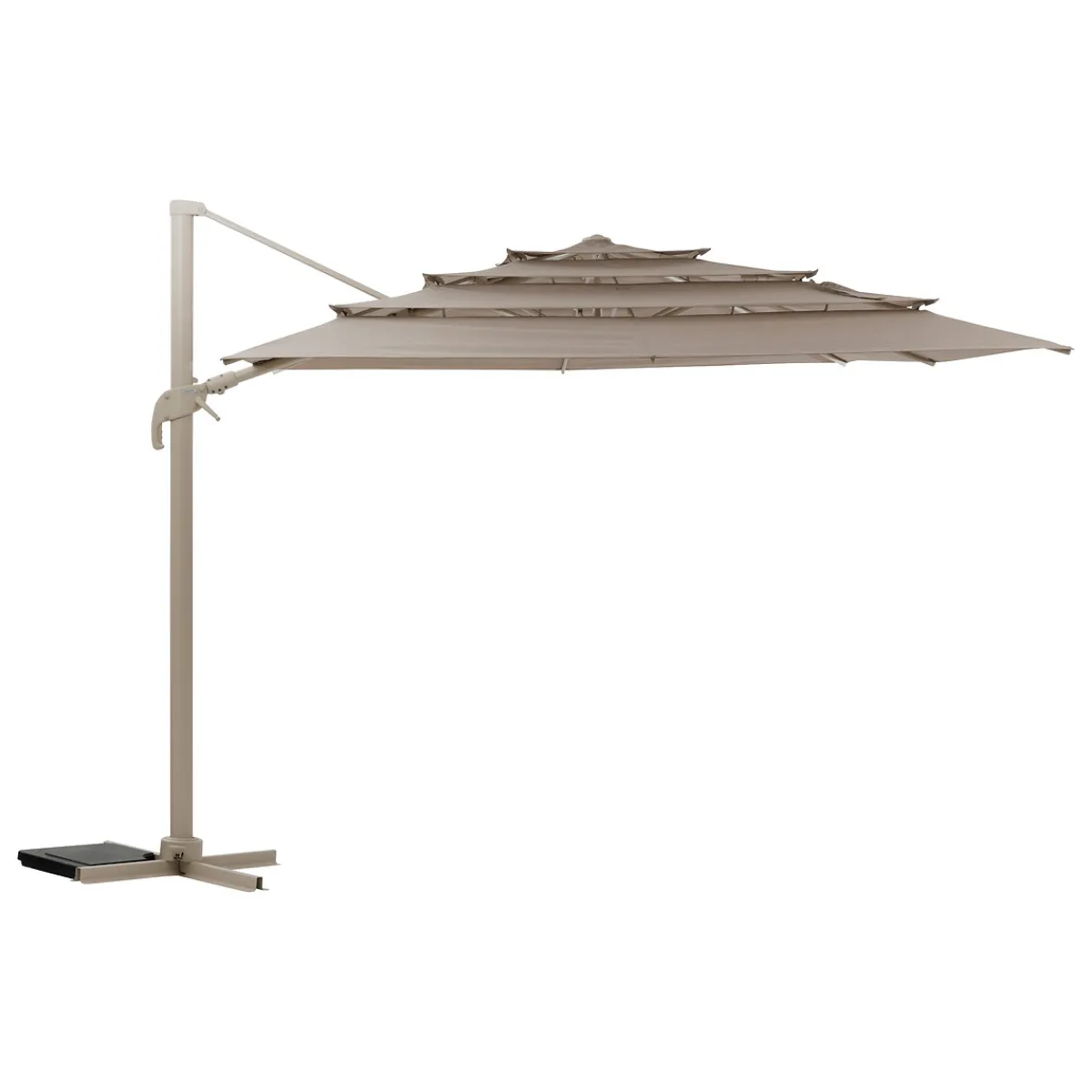 hespéride Parasol Y Bases>Parasol MELHIA color lino 4x3m