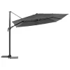 hespéride Parasol Y Bases>Parasol MELHIA gris antracita 3x3m
