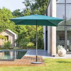 hespéride Parasol Y Bases>Parasol SOYA azul canard 2.5x2.5m