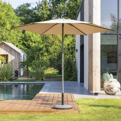 hespéride Parasol Y Bases>Parasol SOYA gris pardo 2.7m