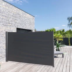 hespéride Toldos Y Paravientos>Paraviento plegable color grafito 3x1m