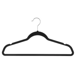 5five Perchas Y Travesaños>Percha Antideslizante Negra 8Uds