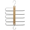 5five Perchas Y Travesaños>Percha De Metal/Madera P/5 Pantalones