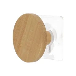 Toalleros>Perchero Baño Natural De Madera 6.5cm